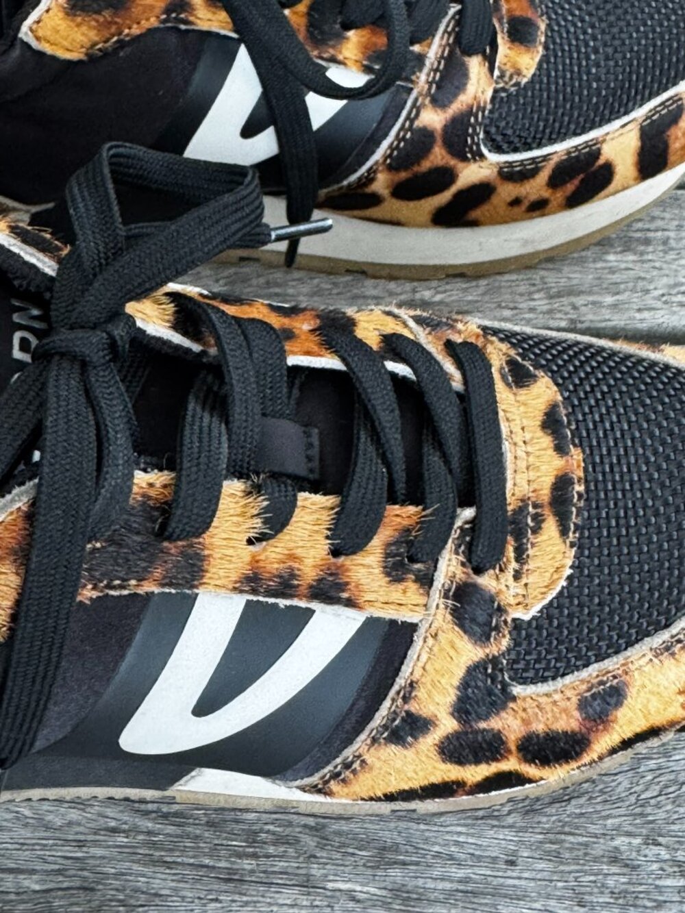 Tretorn Loyola - Calf Hair Leopard Print Sneakers